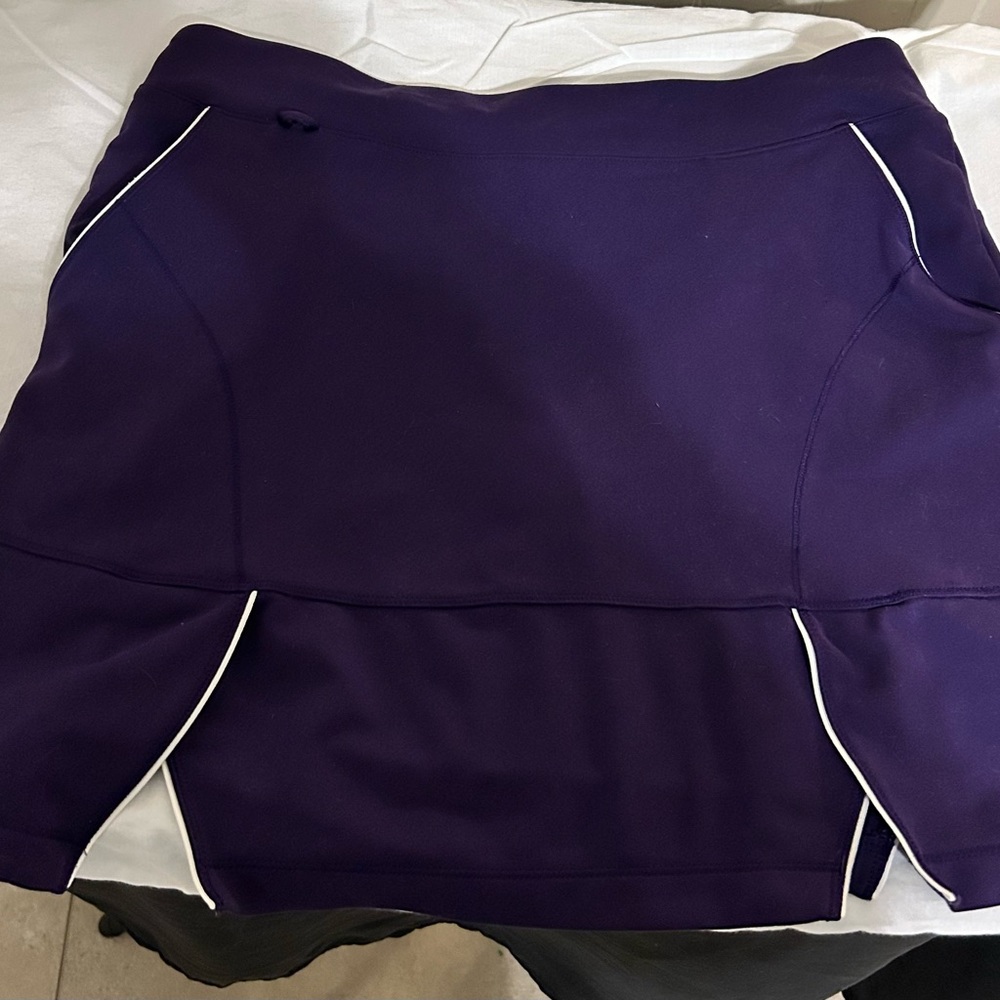 Adidas ClimaCool Golf Skort-Purple With White Trim -Size Small